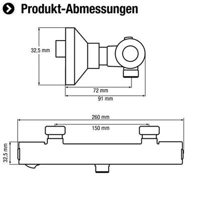 Cornat 3094 Parla Douchethermostaat Ch - PAR3 Cornat 3094 Parla Douchethermostaat Ch - PAR3