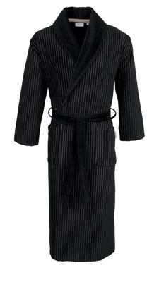 Carl Ross Carl Ross Heren Badjas Sjaalkraag 582200 Deep Black/Khaki 48/50