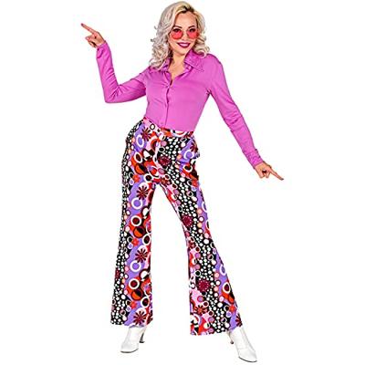 Flared Broek Paars 70&apos;s Groovy Dames