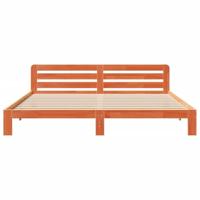 Bedframe zonder matras massief grenenhout wasbruin 180x200 cm - thumbnail