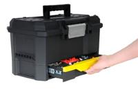 Stanley Gereedschapskoffer 19" met drukslot en lade gereedschapskist - thumbnail