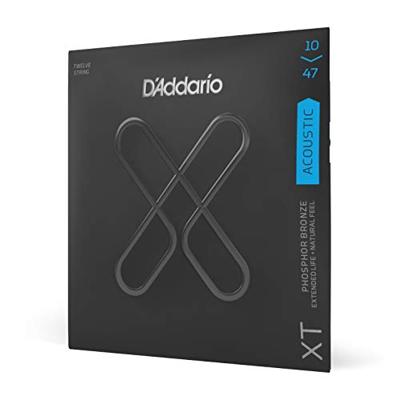 D'Addario XTAPB1047-12 Phosphor Bronze 12-String Light 10-47