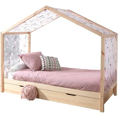 Vipack Dallas Huisbed 90x200 Naturel met Textielset