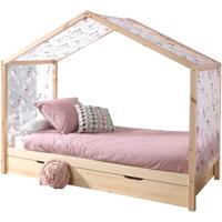 Vipack Dallas Huisbed 90x200 Naturel met Textielset - thumbnail