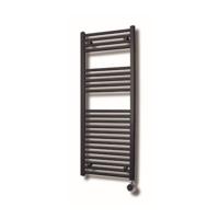 Elektrische Design Radiator Sanicare Plug En Play 172 x 60 cm Inox Look Thermostaat Zwart 1127 Watt - thumbnail