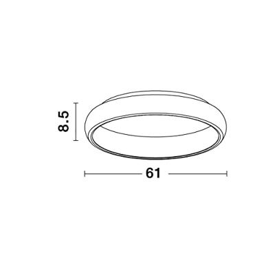 Lyora PlafondlampAlbi koffie bruin Ø 61cm - 8105612