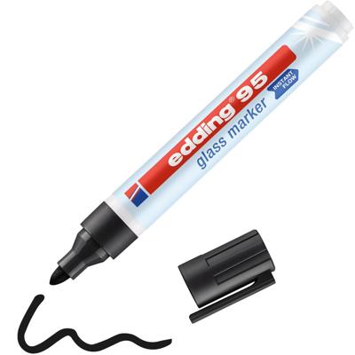 Edding 95 Glasmarker Zwart 1.5 mm, 3 mm