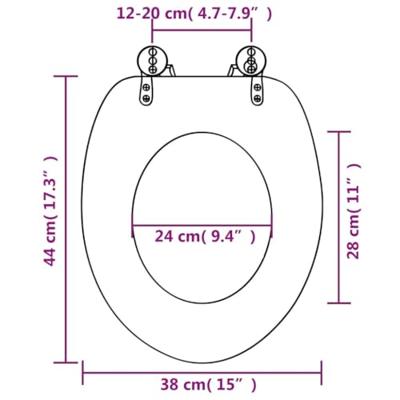 Toiletbril van MDF met New York dessin