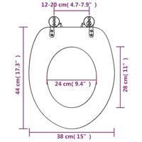 VidaXL Toiletbril stenen mdf - thumbnail