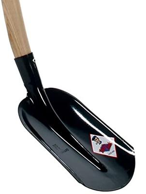Bats middel zwart gehard staal met dubbelgebogen steel 110 cm