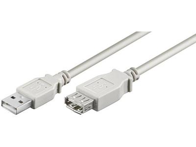 Wentronic USB 2.0 verlenging (A-stekker op A-aansluiting) 3m