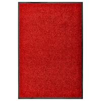 VidaXL Deurmat wasbaar 60x90 cm rood - thumbnail