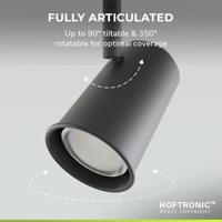 Riga - LED plafondlamp - 14 Watt 1200 Lumen - 3 spots - 2700K Warm wit - Draaibaar en dimbaar - GU10 - Kantelbaar - Plafondspot - IP20 Voor binnen - Zwart - thumbnail