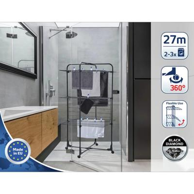 Leifheit droogtoren classic tower 270 zwart