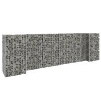 Gabion plantenbak H-vormig 260x40x80 cm staaldraad - thumbnail