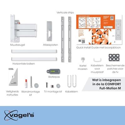 Vogels TVM 3445 Draaibare tv-beugel TV beugel Wit