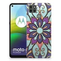 Motorola Moto G9 Power | TPU Case | Purple Flower - thumbnail