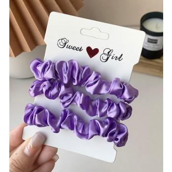 scrunchie sPurple | Combideal | 3 stuks