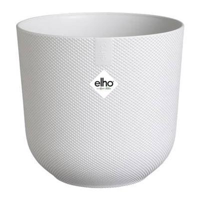 Vaso per fiori - Elho - Jazz Round - Bianco - L 35 x P 34,5 x H 32 cm - Interno - 100% riciclato