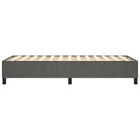 Boxspringframe fluweel donkergrijs 90x190 cm - thumbnail