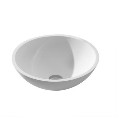 Wiesbaden Valerie waskom rond 43x13 cm solid surface mat wit 36.4042