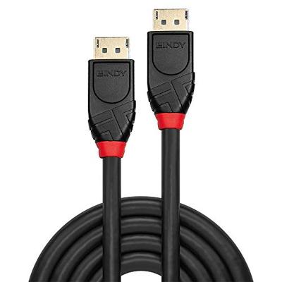 LINDY 41081 DisplayPort-kabel DisplayPort Aansluitkabel DisplayPort-stekker, DisplayPort-stekker 20 cm Zwart 4K UHD