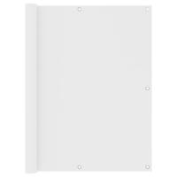 vidaXL Balkonscherm 120x500 cm oxford stof wit - thumbnail