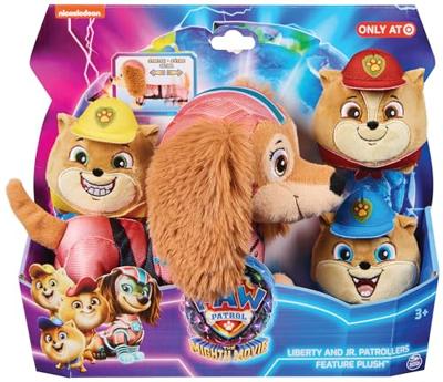 Paw Patrol Mighty Movie Knuffel Liberty en Poms