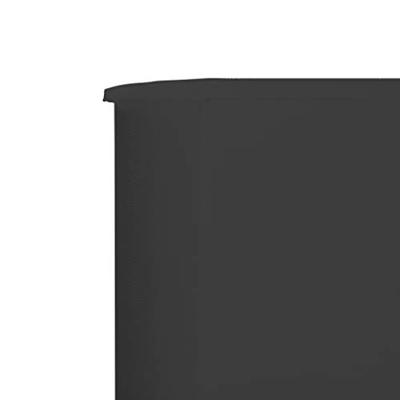 VidaXL Windscherm 9-panelen 1200x80 cm stof antraciet VidaXL Windscherm 9-panelen 1200x80 cm stof antraciet
