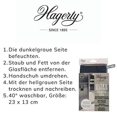 Hagerty Microfiber gloves stainless steel 1 Stuks Hagerty Microfiber gloves stainless steel 1 Stuks