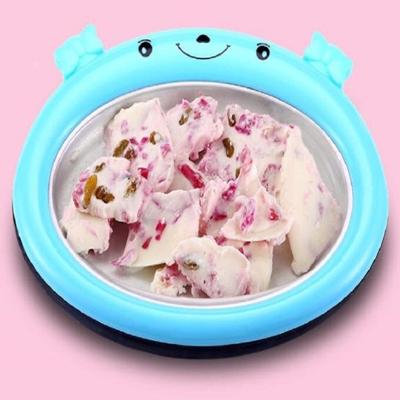 Cartoon Mini Ice Cream Maker Fried Yogurt Machine(Blue)
