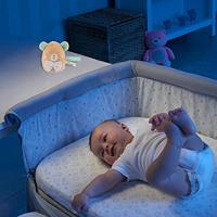 Chicco Nachtlamp Beer Junior 7 X 9 Cm Velours Lichtbruin/blauw - thumbnail