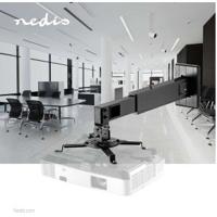 Nedis Projectorbeugel | Full Motion | 15 kg | Zwart | 1 stuks - PJWM200BK PJWM200BK - thumbnail