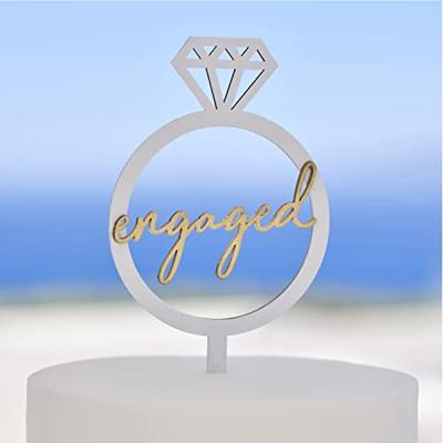 Ginger Ray taarttoper engaged 22 cm | 20 stuks Ginger Ray taarttoper engaged 22 cm | 20 stuks