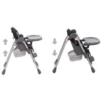 Kinderstoel hoog grijs - thumbnail