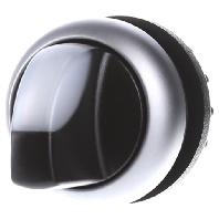 Eaton 216833-BK M22-WLK3-W Keuzetoets Kunststof frontring Knevel Zwart 1 stuk(s) - thumbnail