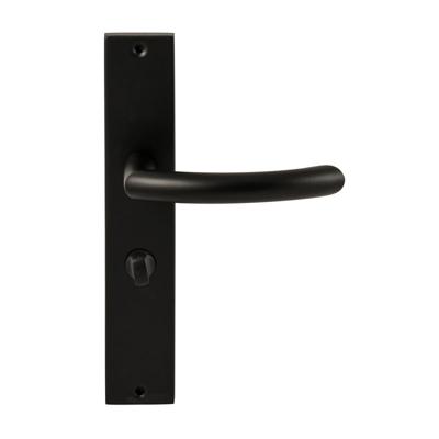 Hardbrass Deurkruk Helsinki op rechthoekig langschild WC 63/8 - zwart Hardbrass Deurkruk Helsinki op rechthoekig langschild WC 63/8 - zwart