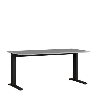 Bureau Ergonoma Lichtgrijs Zwart 160 CM Bureau Ergonoma Lichtgrijs Zwart 160 CM