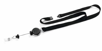 Durable textielkoord met afrolmechanisme Extra Strong, zwart Durable textielkoord met afrolmechanisme Extra Strong, zwart