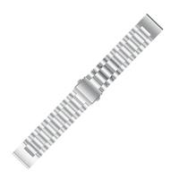 By Qubix - Stalen schakelband - Zilver - Compatible met Garmin Fenix 8-51mm - Compatible Garmin bandje - thumbnail