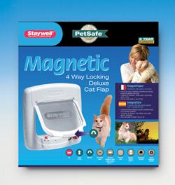Staywell 400 magnetisch kattenluik Wit