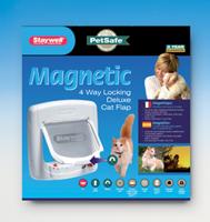Petsafe kattenluik tot 7 kg magnetisch slot wit - thumbnail
