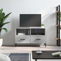 Tv-meubel 80x36x50 cm bewerkt hout grijs sonoma eikenkleurig - thumbnail