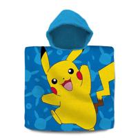 Pokemon Badponcho 60x120 cm Blauw/Geel - thumbnail