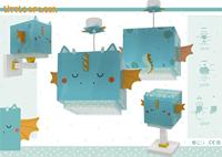 Dalber Design tafellampLittle Dragon blauw met wit - 64381 - thumbnail