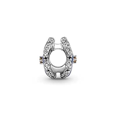 Pandora 790777C02 Bedel Blue Pansy Flower zilver-emaille-zirconia blauw-wit