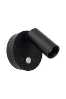 Lucide TONI - Oplaadbare Wandspot / Wandlamp - Accu/Batterij - Ø 8,1 cm - LED Dimb. - CCT - 1x2W 2700K/4000K - Bewegingssensor (uitschakelbaar) - Magnetisch - Zwart - thumbnail