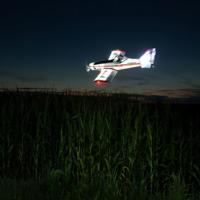E-flite Brave Night Flyer BNF Basic Radiografisch bestuurd (RC) passagiersvliegtuig Elektromotor - thumbnail