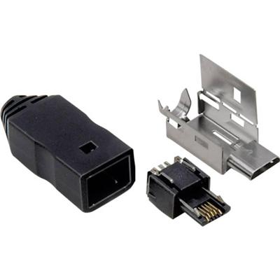 TRU COMPONENTS 1582505 Micro-USB-B-stekker Stekker, recht 1 stuk(s)