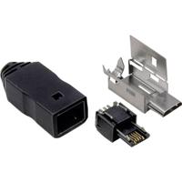 TRU COMPONENTS 1582505 Micro-USB-B-stekker Stekker, recht 1 stuk(s) - thumbnail